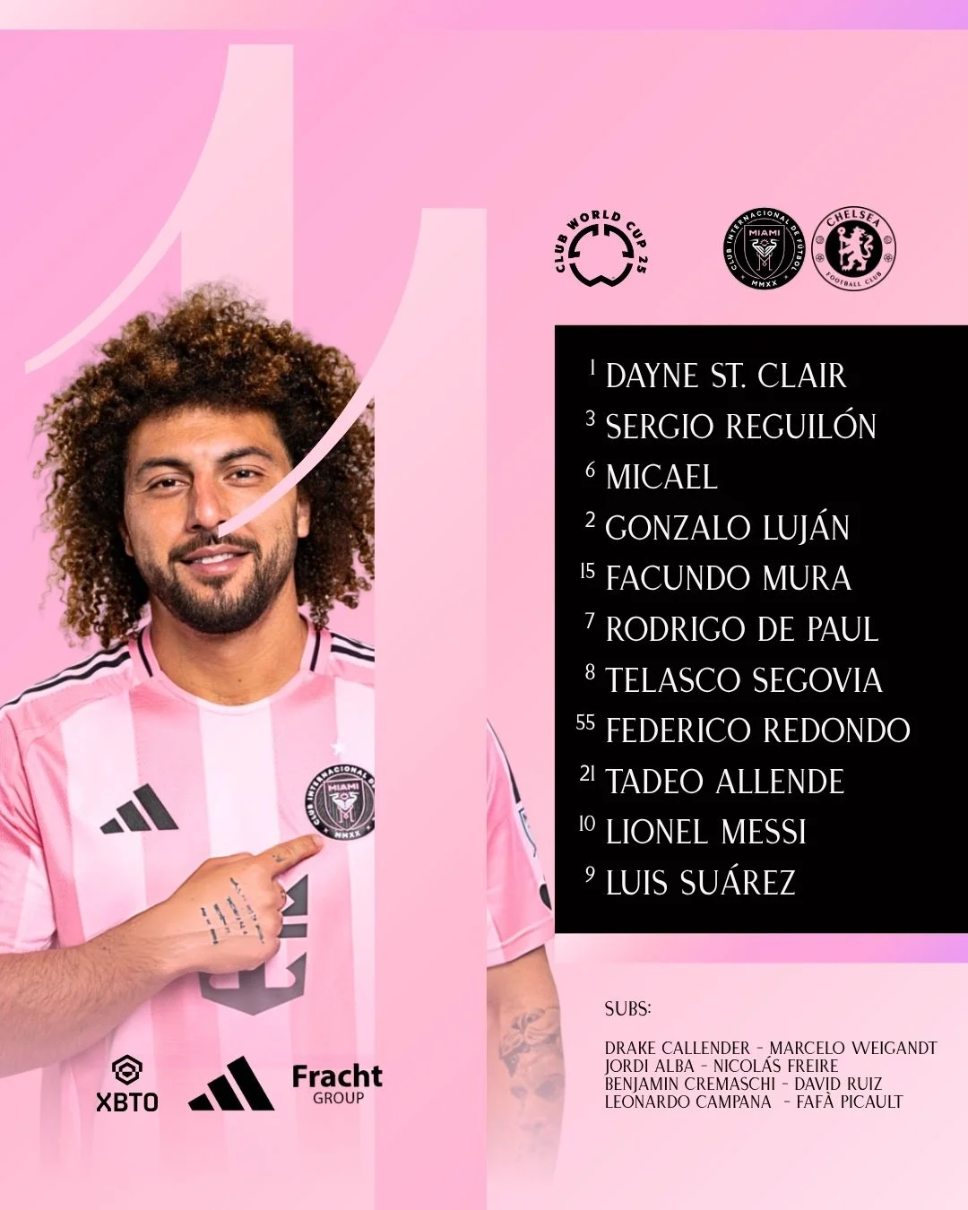 Lineup Canva template preview