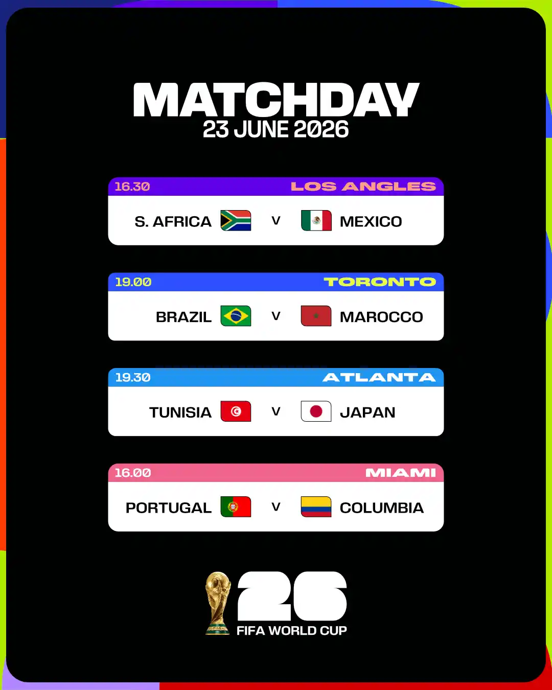 World Cup 26 Canva template preview
